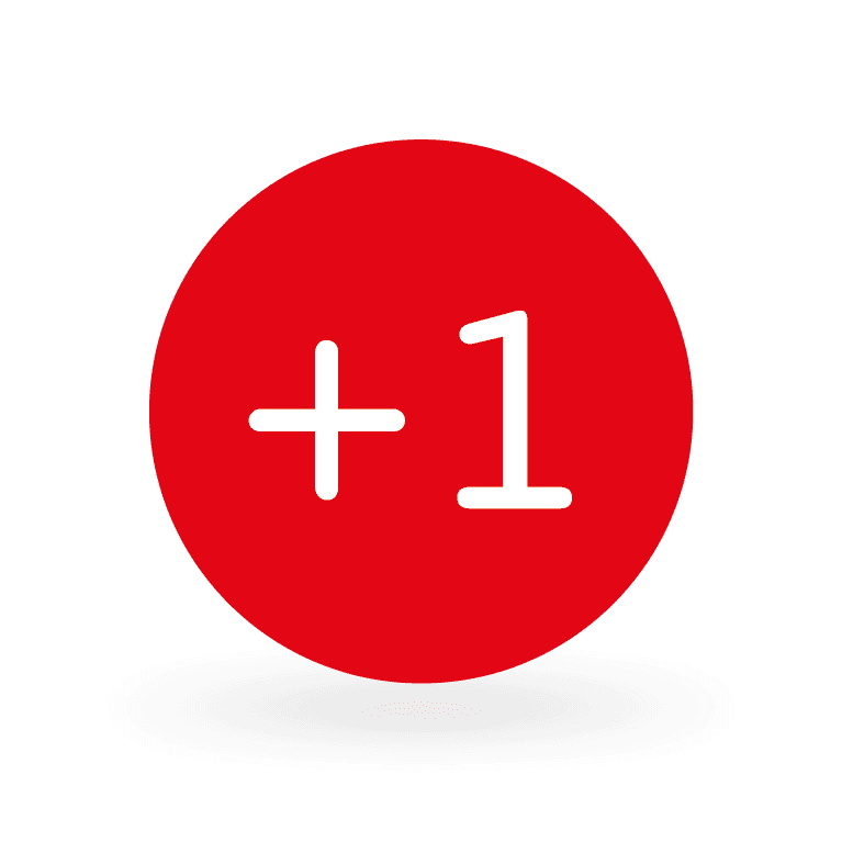 +1